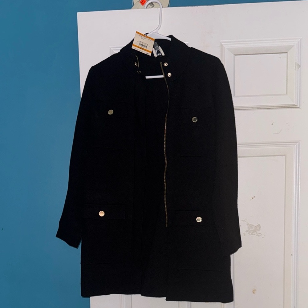 Anne Klein Black Utility Jacket